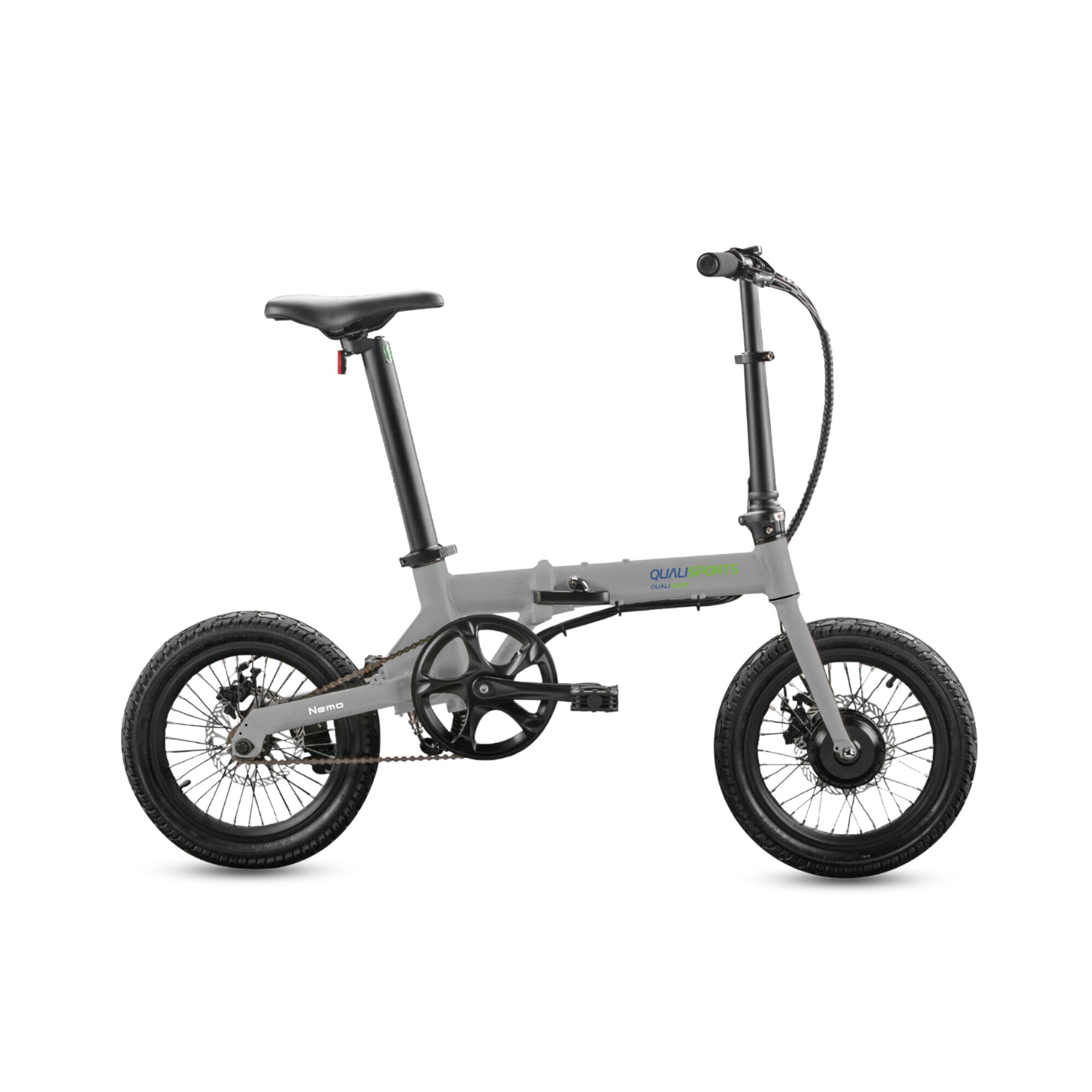 grey electric bicycle Nemo