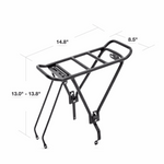 Beluga e-bike rear rack dimensions