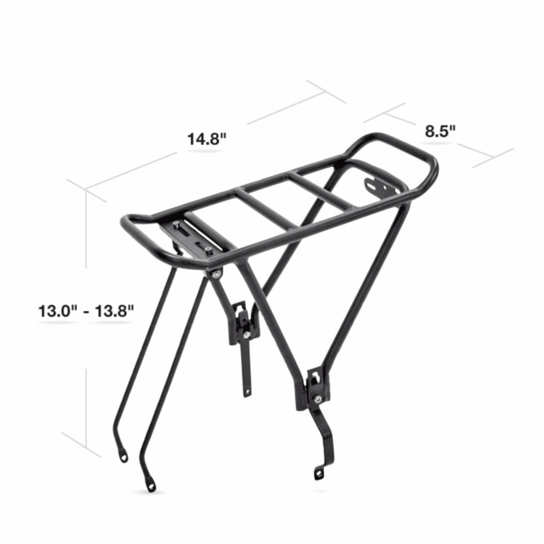 Beluga e-bike rear rack dimensions